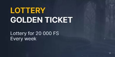 Lottery Golden Ticket offers 20,000 free spins every week.
