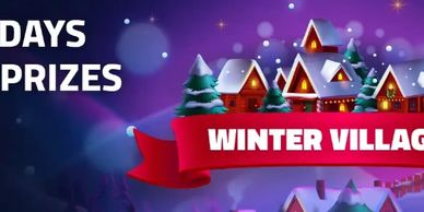 Winter Village offers 25 days of prizes in a festive, snowy setting.