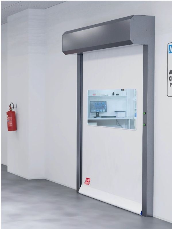 Puerta rapida hermética para laboratorios y salas blancas