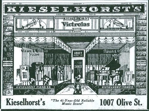 Keiselhorst Piano Company ad from 1920