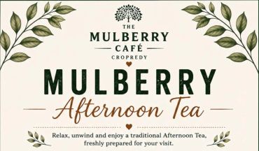 Mulberry Cafe Afternoon Tea promotional poster.