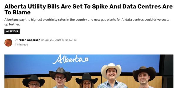 Alberta utility bills to spike due to AI data centers.