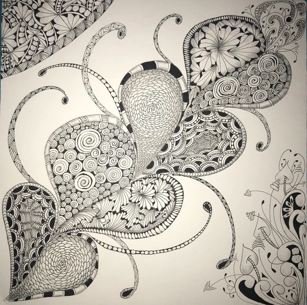 Zentangle Patterns Coloring Book: Packed with Interesting and Attractive  Pattern