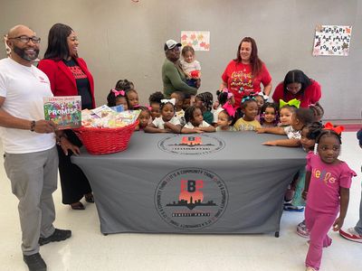 EBP Community donated books and we spent the day encouraging early literacy and joy in reading.