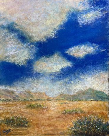 Pastel painting on paper
unframed, 12" x 9"

