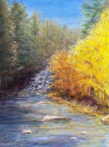 Pastel painting on canvas paper
unframed, 12" x 9"

