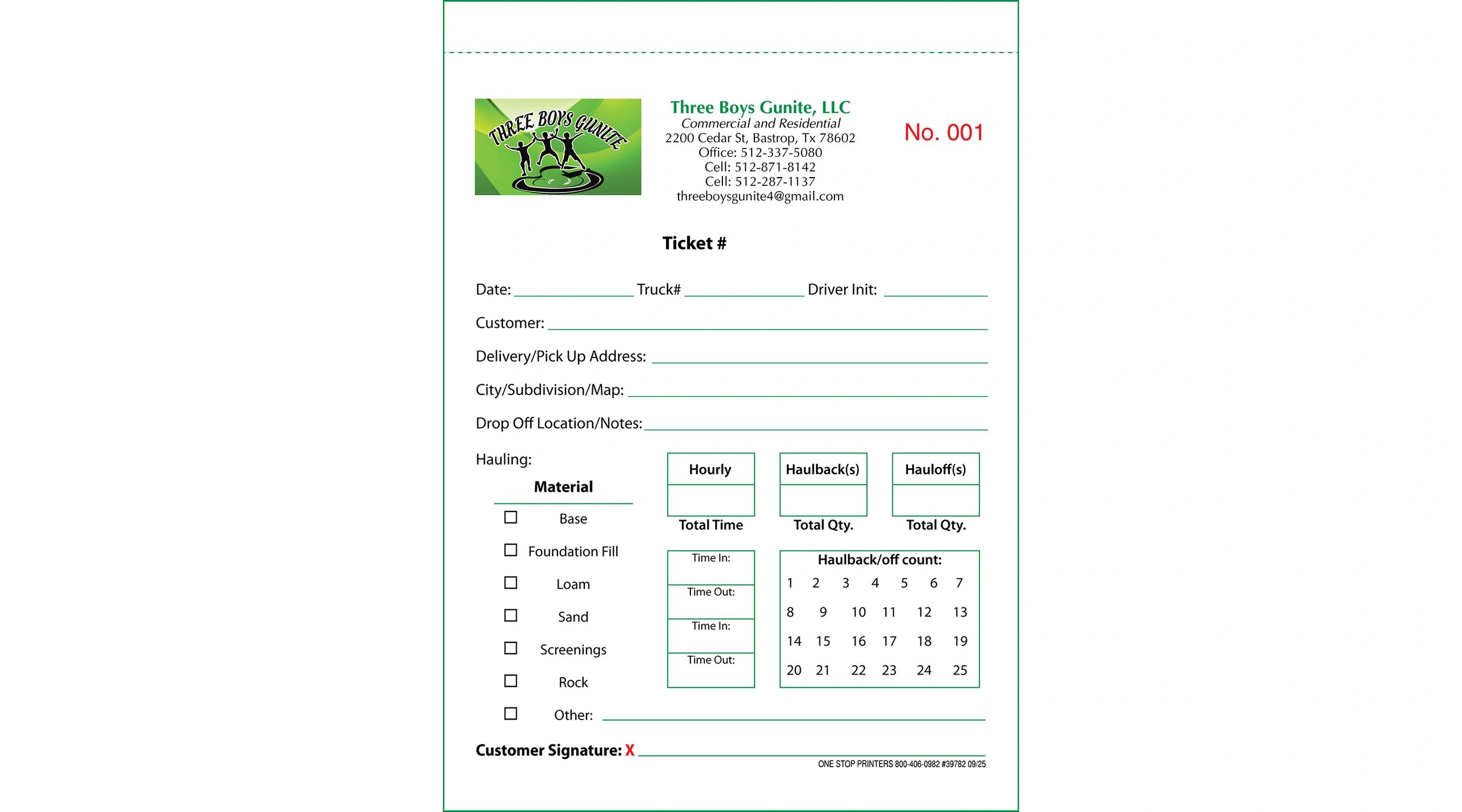 Aggregate Delivery Receipt