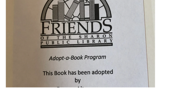 Adopt-a-Book Bookplate