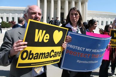 Health Care Reform Law Protests at the US Supreme Court, NE, Washington DC on Tuesday, 27 March 2012