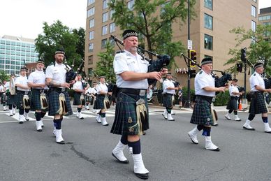 31st Law Enforcement Emerald Societies Memorial March in Washington DC on Wednesday evening, 14 May 