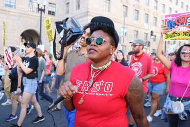 DEFEND THE DISTRICT MARCH down 14th Street, NW, Washington DC on Saturday, 30 August 2025