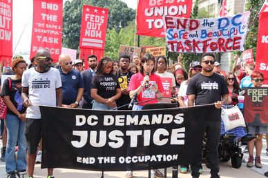 Free DC Project ONE YEAR IN, END THE DC OCCUPATION Rally in Washington DC on Tuesday, 11 August 2026