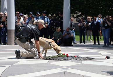 POLICE K-9 MEMORIAL SERVICE at the Law Memorial in Washington DC on Saturday afternoon, 11 May 2024