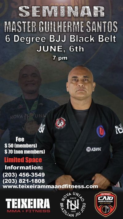 Master Guilherme Santos, 6 Degree BJJ Black Belt
