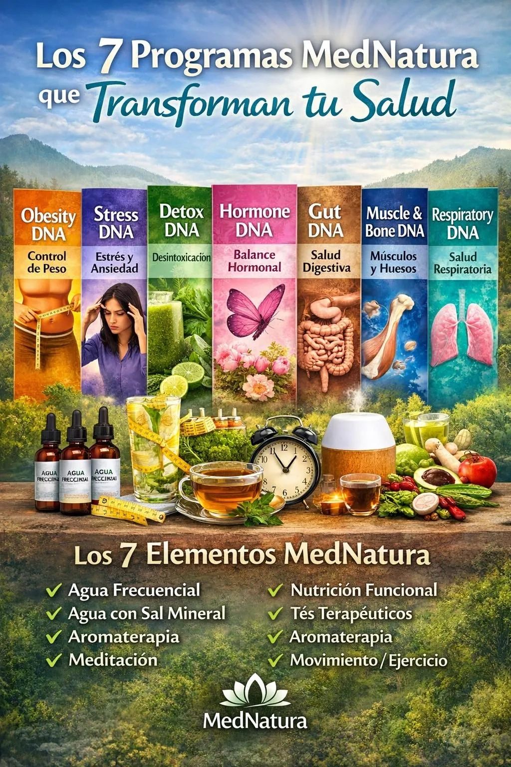 Los 7 programas MedNatura que mejoran la salud con elementos naturales.