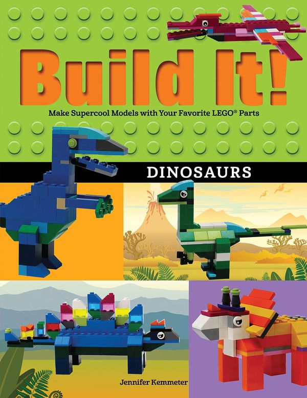 Build it Lego Building Instruction Dinosaurs book cover