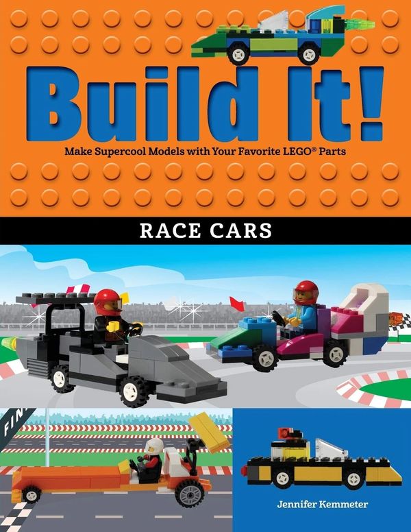 Build it Lego Building Instruction Race Cars book cover