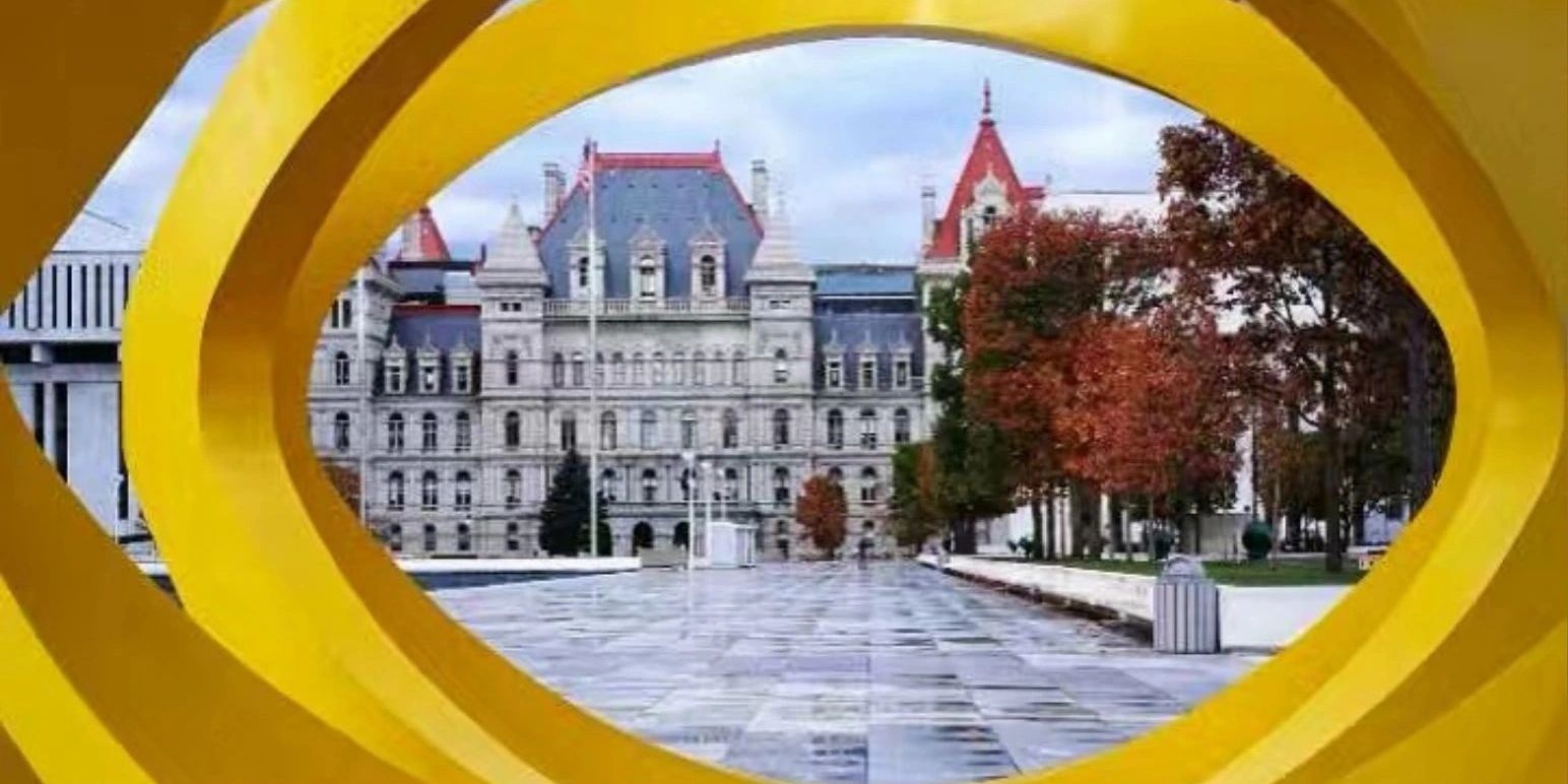 New York State Empire State Plaza in Albany, New York. Capital Region