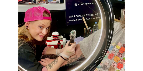 Tattoo apprentice. Tattoo artist. Charlotte North Carolina lone wolf tattoo