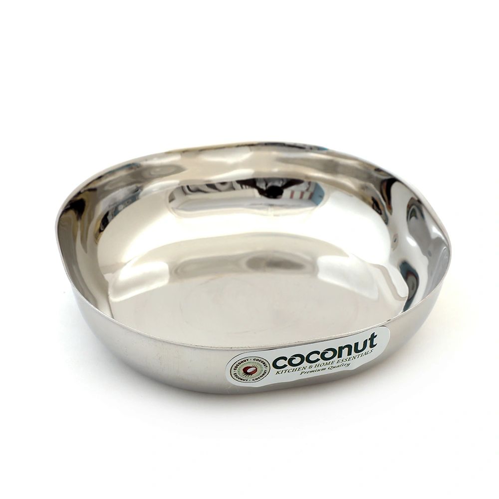 Coconut Stainless Steel Fusion Series Triply Kadai with Stainless