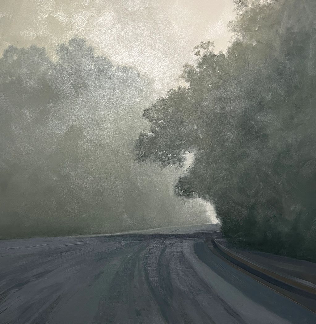 Blue road.