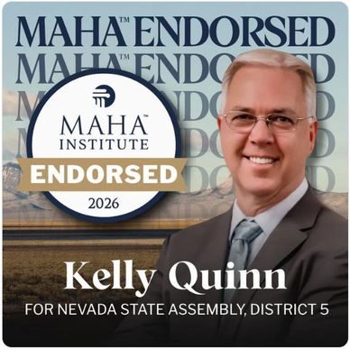 Kelly Quinn endorsed by MAHA Institute for Nevada State Assembly District 5 in 2026.