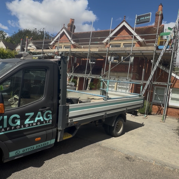 Scaffold erected for Painting and Roof repairs