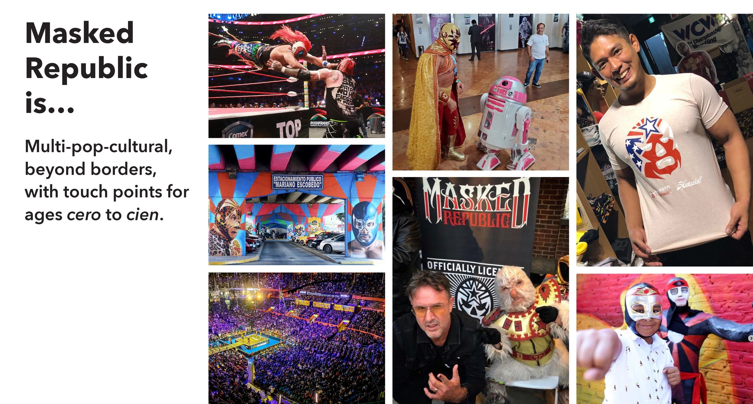 Masked Republic: multi-cultural and diverse wrestling community.