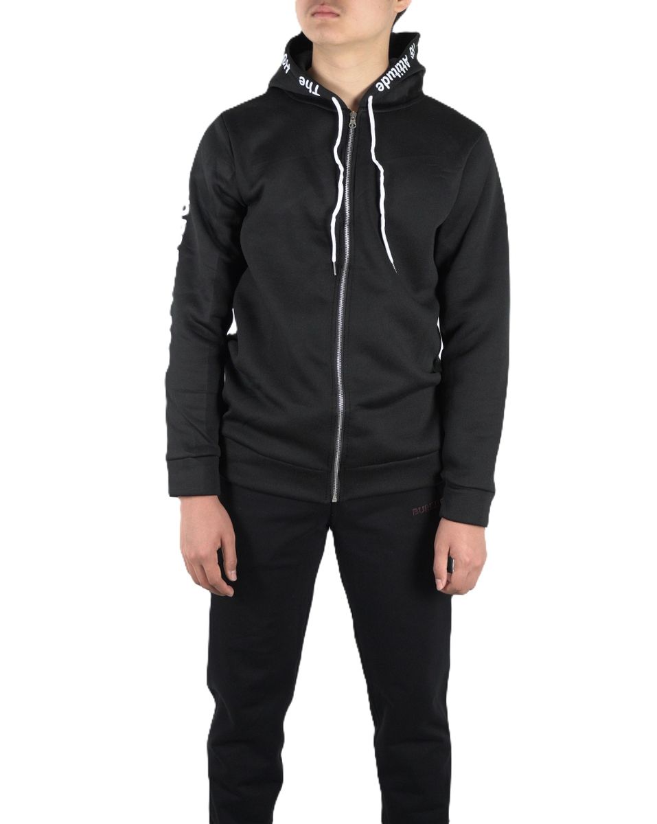 The HS Attitude Sweat Zip Hoodie Black