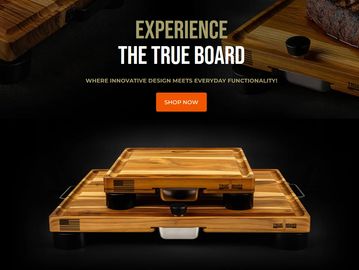 Innovative wooden cutting boards with sleek design and functionality.