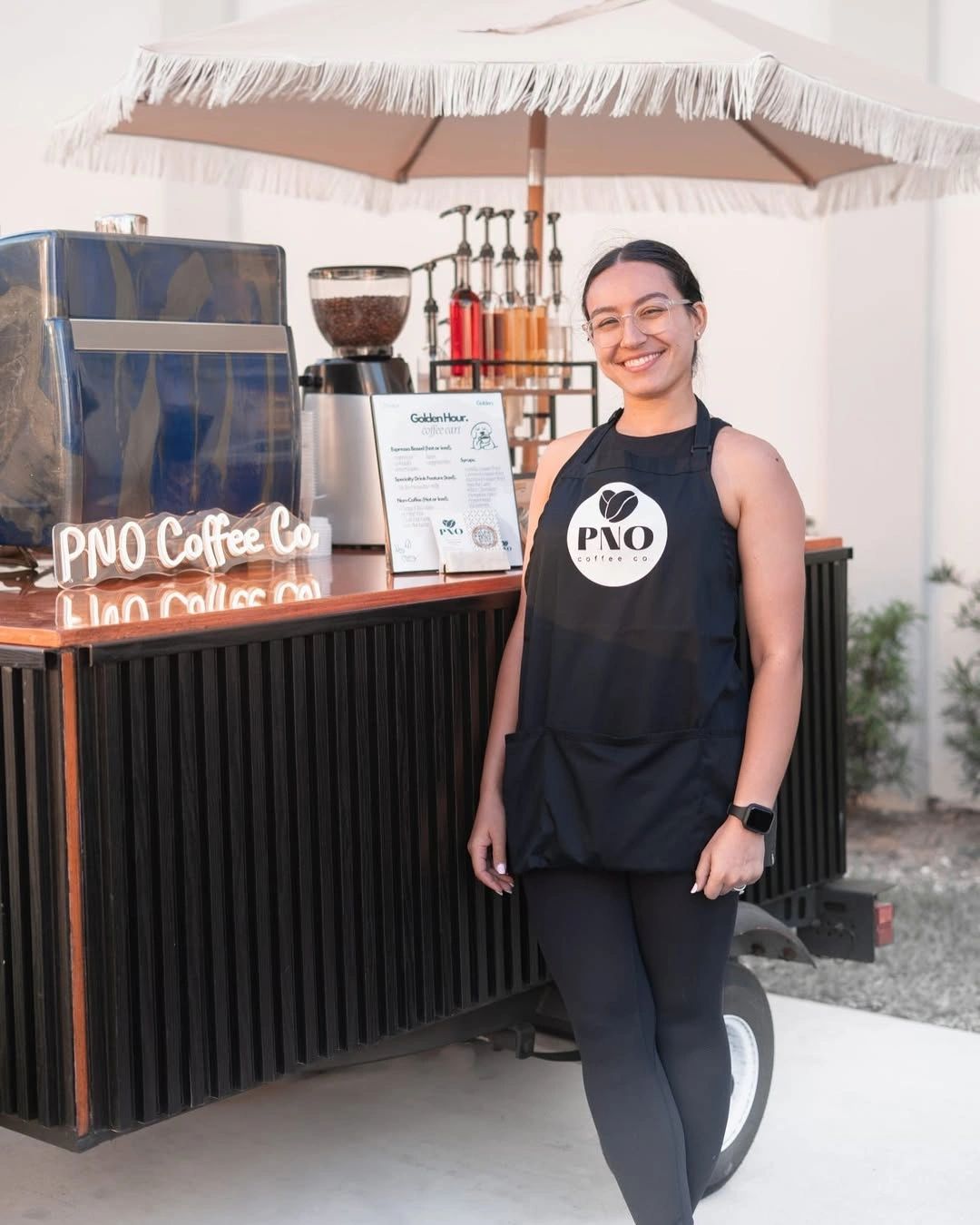 PNO Coffee Co. mobile coffee cart and team in Miami, FL