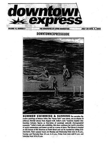 Downtown Express - Downtown Express Guide 2003 announcement “Summer Swimming & Sunning”