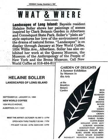 Newsday What & Where 1997 review “Landscapes of Long Island”
