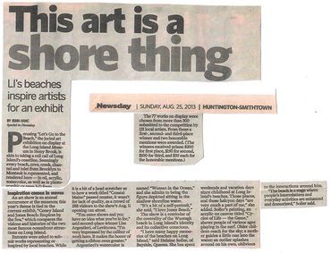 Newsday 2013 review “This art is a shore thing”
