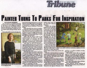 Queens Tribune 2010 review “Painter Turns To Parks For Inspiration”