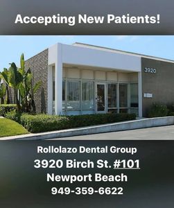Rollolazo Dental Group
3920 Birch St. #101
Newport Beach, CA 92694
(949) 359-6622

