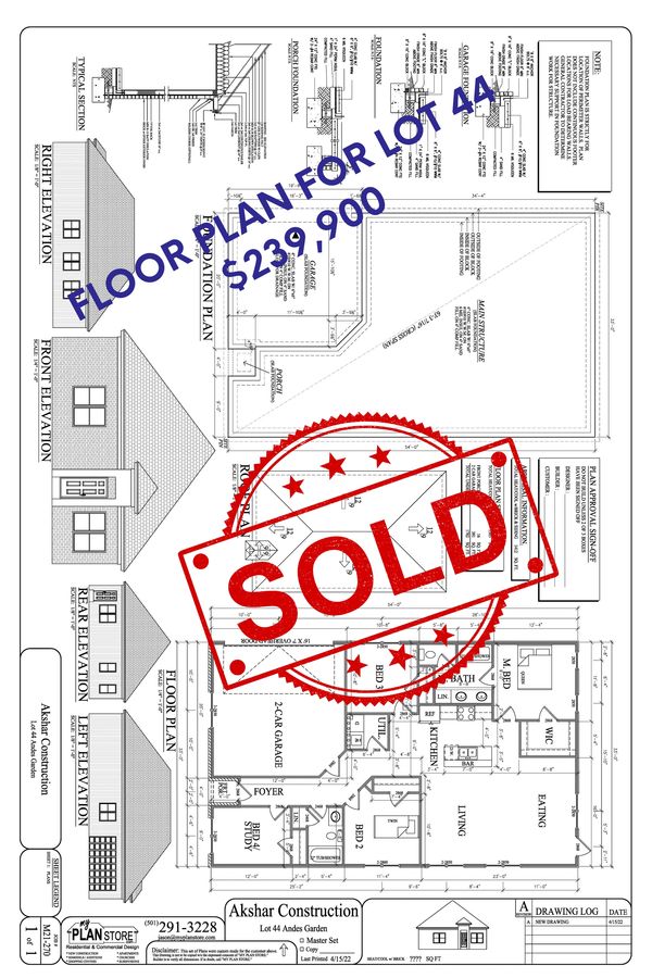 Lot 44 Floor Plans