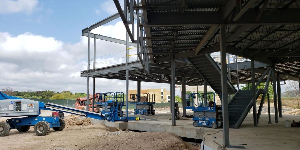 Building steel frames