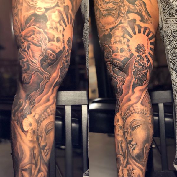 leg sleeve buddha add on