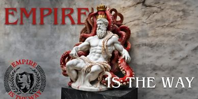 "EMPIRE IS THE WAY" E-BOOK by Steve Santacruz   a photo of a king with an octopus 