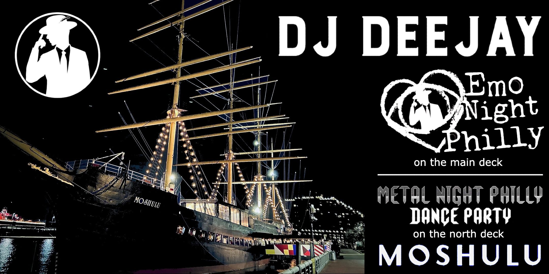 Moshulu Boat DJ Deejay logos