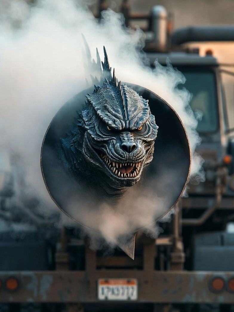 Smogzilla is real and comes out of your exhaust pipe every day and creates the brown cloud.