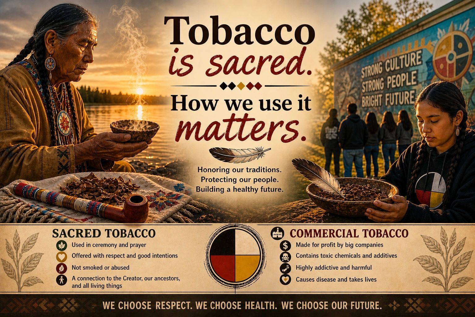 tobacco offering to ancestors Honoring Traditional Medicines, Let's reconnect with our powerful traditional medicines and the wisdom of our ancestors. Heres how you can use some of these sacred plants:,  Tobacco: Used for prayer Tobacco: Sacred Medicine and Modern
