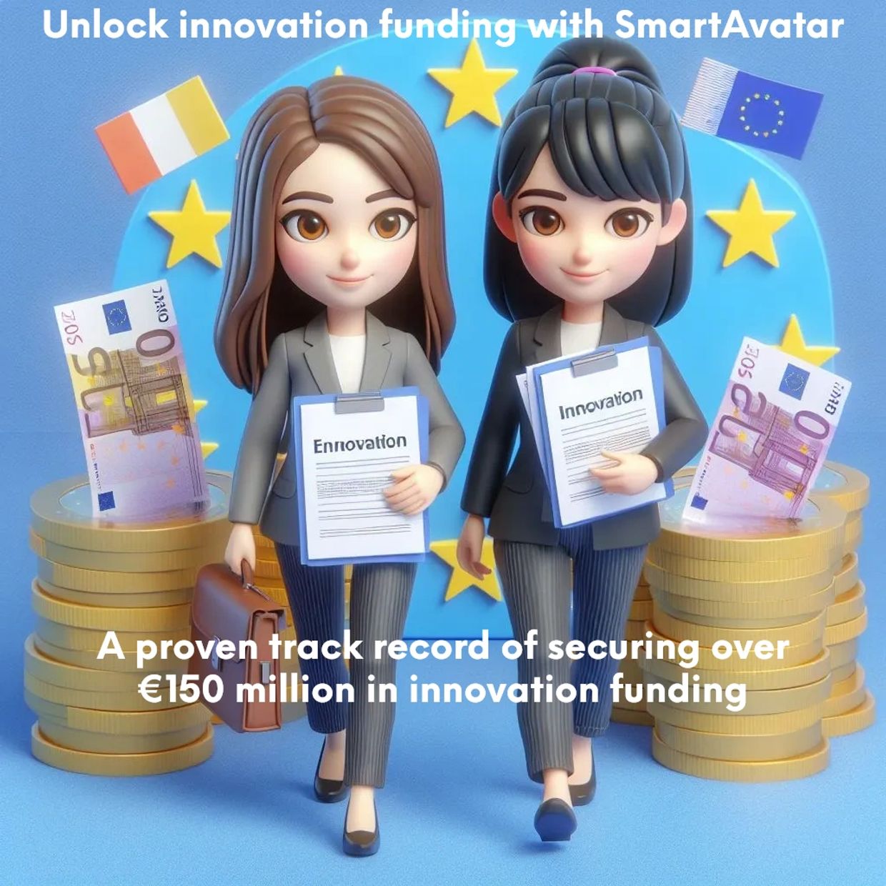 SmartAvatar led and coordinated more than 35 funded multi-partner projects valued at €150 million.