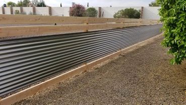 corrugated metal retaining wall