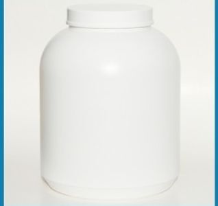 2 GALLON BULLET NO LABEL PANEL 120MM WIDE MOUTH HDPE CANISTER   