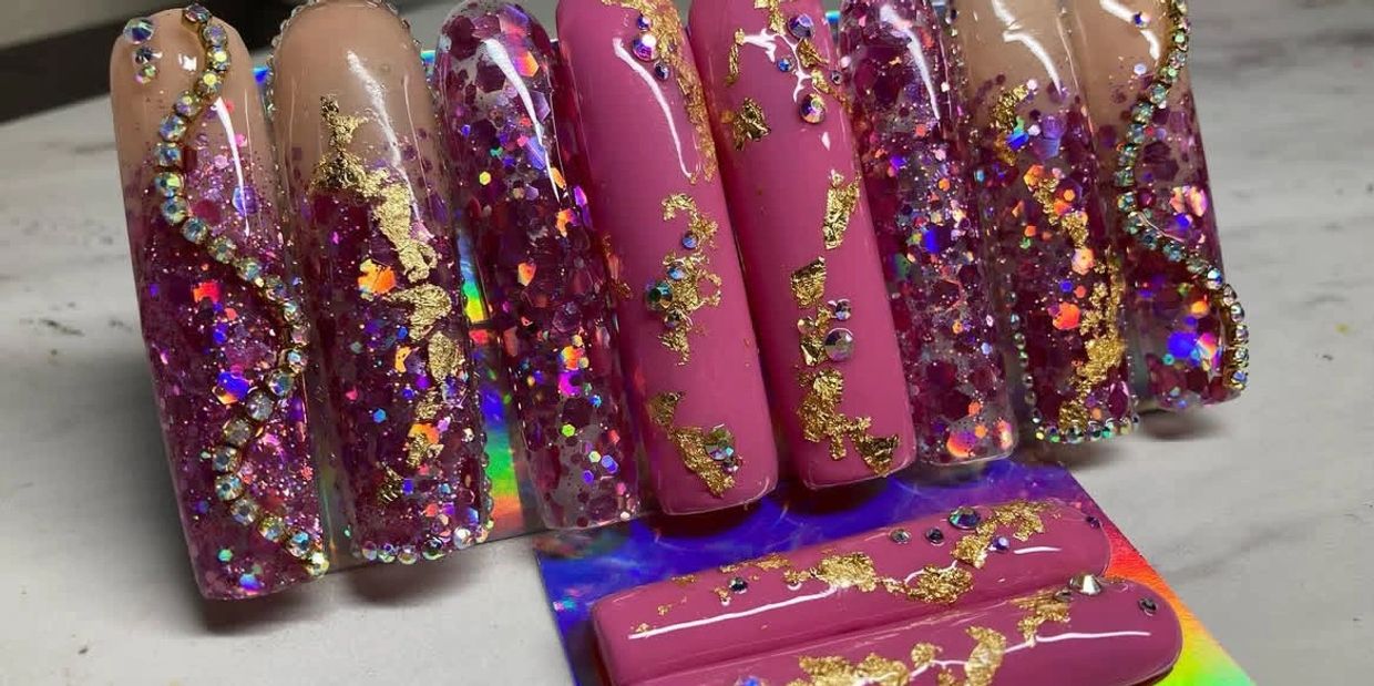 Acrylic Press On Nails - Crystal Ball