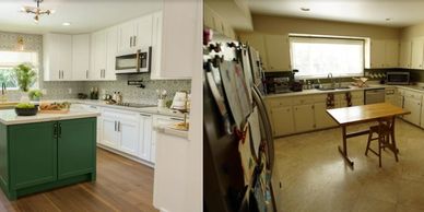 kitchen floor remodel contractor countertops windows appliances