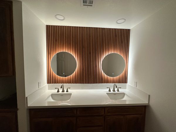 Bathroom remodel and lighting upgrade