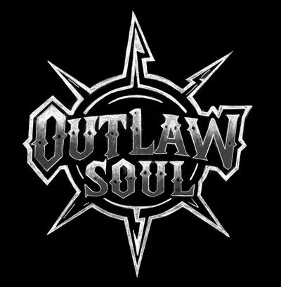 Metallic logo reading 'Outlaw Soul' with sharp star design.